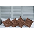 thumbnail image 2 of Ambesonne Chocolate Throw Pillow Cover 4 Pack, Roasted Coffee Grains, 24", Brown, 2 of 7
