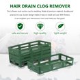 thumbnail image 3 of CHICHUMID 6Pcs Green Plastic Rectangular Flower Mud Chuck for Wedding Floral Arrangements and Car Decor 11.6x4.5in, 3 of 4