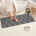 thumbnail image 4 of Geometric Heart and Arrow Pattern Bathroom Rugs Mat,Non Slip Microfiber Bathroom Rug,Rubber Backing,Soft Bathroom Mats for Bathroom Floor,Tub and Shower,60x24in(150x60cm), 4 of 5