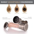 thumbnail image 4 of Original Stainless Steel Salt and Pepper Grinder Set With Stand - Tall Salt and Pepper Shakers with Adjustable Coarseness - Salt Grinders and Pepper Mill Shaker Mills Set, 4 of 6