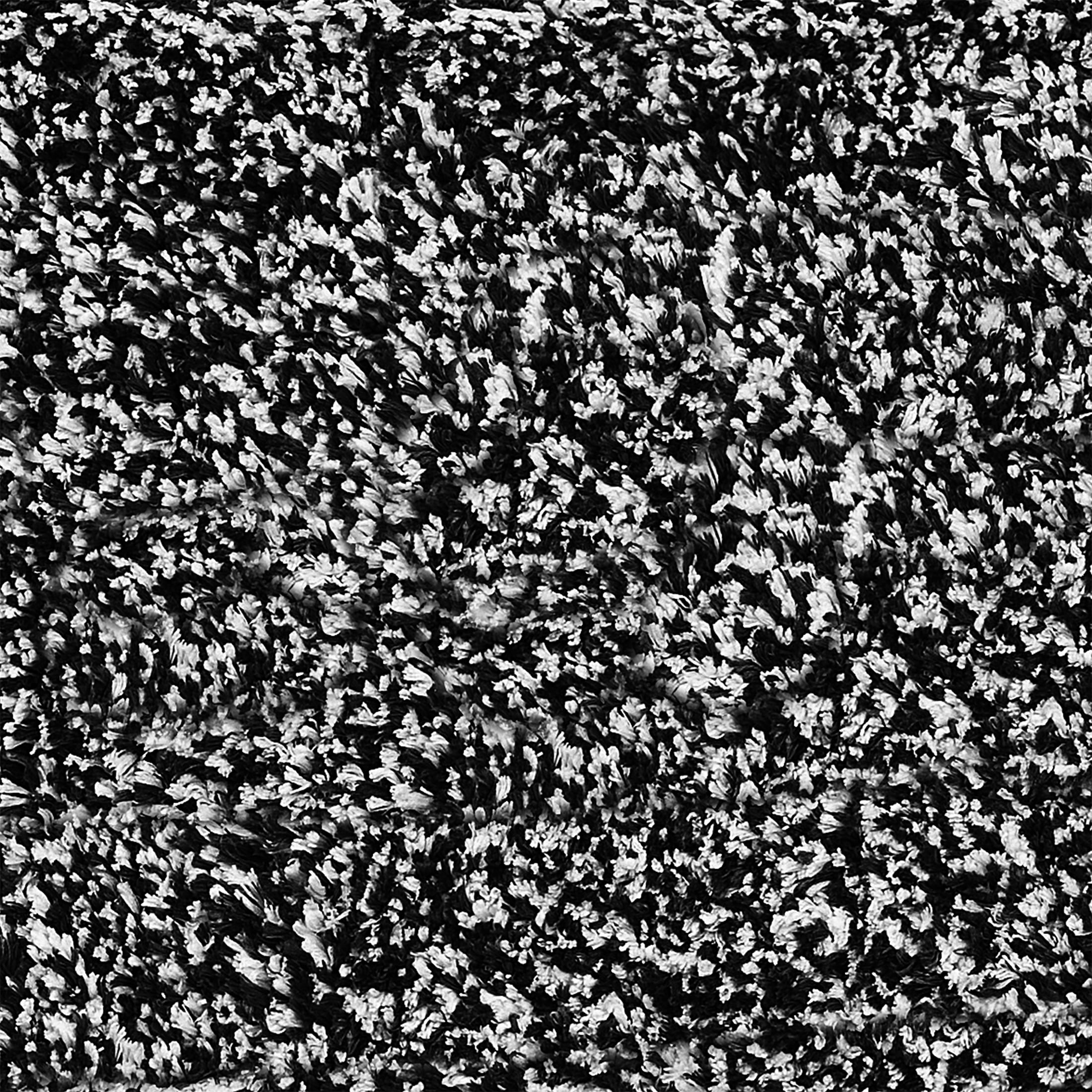 VCNY Home Heathered Hotel Black/White Microfiber Bath Rug Runner, 20" x 60"