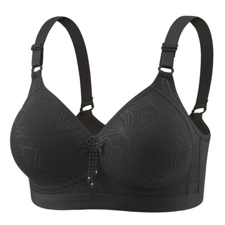 Bra Full Coverage Modern Movement Bra Women s Fixed Cup Front Buckle Underwear For The Elderly Plus Size Bra Without Underwire Thin Tank Top Bra