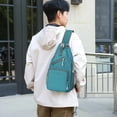 thumbnail image 4 of Men's Sling Bag Lightweight Crossbody Chest Bag Water Repellent Casual Daypack For Travel Outdoor Daily Use, 4 of 6