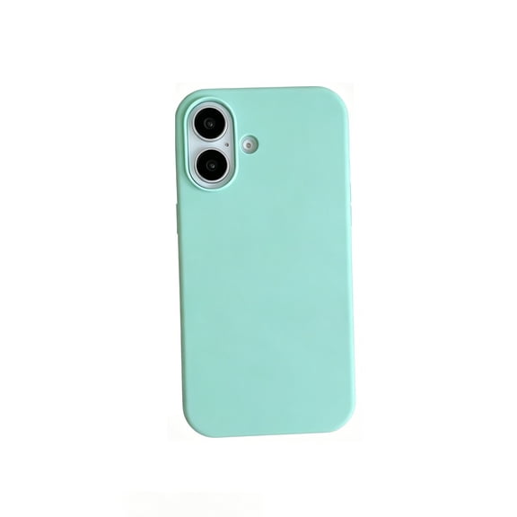 1 PCS Cell Phone Case,Compatible with iPhone 17 Case,Slim Liquid Silicone Full Covered Phone Case Protective Cover,Soft Shockproof Protective Cover For Daily Use,7.15x4.96 inch (Mint Green)