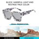 thumbnail image 4 of Gafas de sol personalizadas con montura cuadrada para uñas de arroz, gafas de sol de moda con montura grande, hechas de PC, 4 of 5