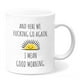 thumbnail image 1 of Taza de café de cerámica con la divertida frase «And Here We Go Again», 350 ml, 1 of 2