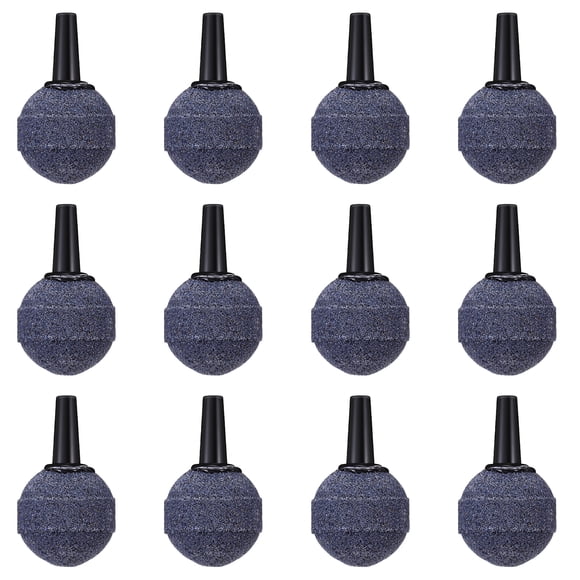 EeaseMX POPETPOP - 12 bombas de aire para pecera, piedras de aire redondas, burbujeadores para estanque, difusores de burbujas para acuario