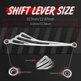 thumbnail image 5 of Palanca de cambio de marchas para motocicleta, ala CNC plateada de 31CM para Harley Trike, modelo Touring Road King Softail 1984-2015 2016 2017 JM, 5 of 5