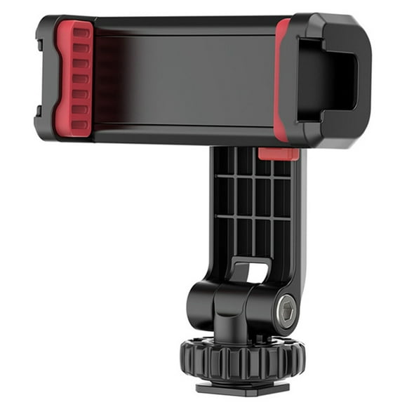 FELTECHELECTR Soporte para cámara de teléfono, zapata fría, adaptador de montaje para trípode de teléfono celular, clip giratorio para teléfono