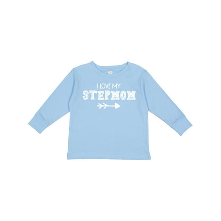

Inktastic I Love My Stepmom with Arrow Gift Toddler Boy or Toddler Girl Long Sleeve T-Shirt