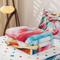 thumbnail image 5 of Erosebridal Tropical Flamingo Zipper Twin Comforter Sets with Fitted Sheet and 2 Pillowcases, Coastal Animal Zipper Bedding Set, Polka Dots Reversible, 5 of 7