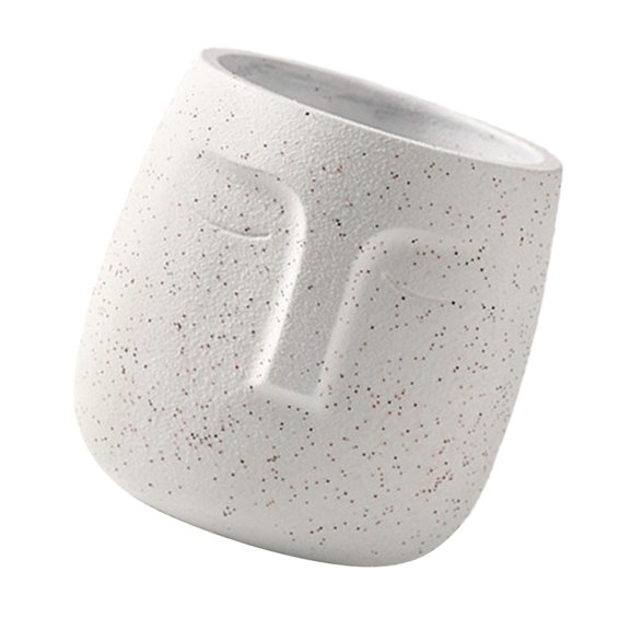 HINTRMENT Ceramic Face Vase White 1Pack Scandinavian Design Home Decor