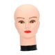 thumbnail image 4 of Cabeza de maniquí calva, modelo de tocado, accesorio de exhibición, práctica estable, exhibición de peluca para gorra, peluca de salón, auriculares Base Negra Hembra, 4 of 8