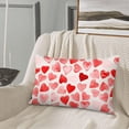 thumbnail image 3 of Valentines Day Pillow Covers 12X20 Inch Set of 2 for Valentines Decor, Pink Red Love Heart Throw PillowsValentine's Day Decorative Pillow Case Lumbar Cushion Covers for Home Sofa Couch Outdoor, 3 of 5