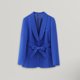 thumbnail image 2 of Blazer para mujer abrigo informal holgado con cuello en V profundo traje diario, 2 of 9