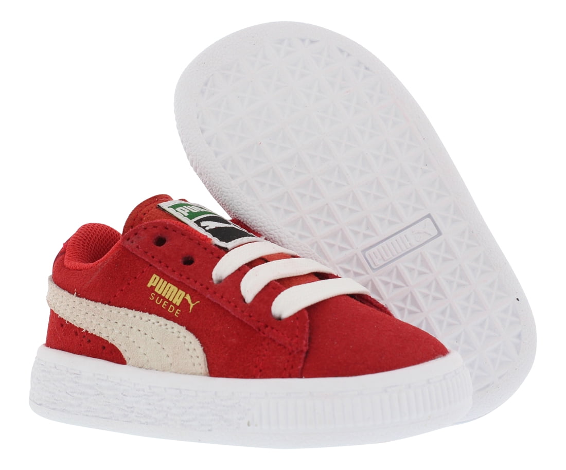 red suede pumas toddler