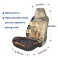 thumbnail image 3 of Fuzoiu Vintage Nautical Lighthouse Print Elastic Car Seat Covers, Seat Cover Protector,Universal Fit Interior Covers for Most Cars,Washable Seat Cover Non Slip for SUV,Sedan,Van, 3 of 5