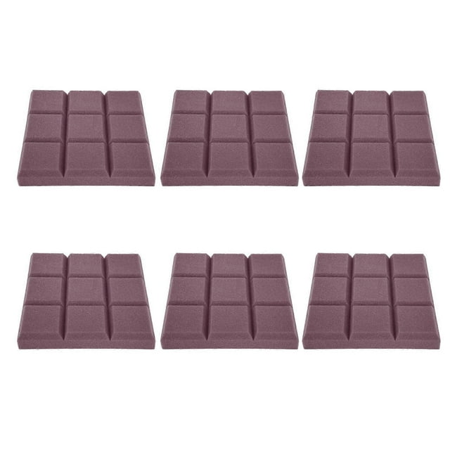6Pcs Sound Absorption Panels Acoustic Sound Proof High Density Flame Retardant Material(Purple )