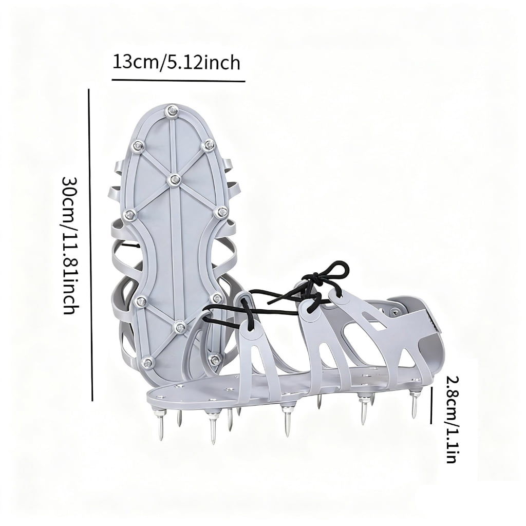 Miiottaa Spiked Shoes Lawn Aerator Shoes Yard Aerator Tool Aerating Patio Garden for Grass Fertilization Cover Installation