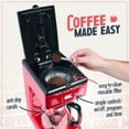 thumbnail image 3 of Nostalgia Retro Coffee Maker 12-Cup Programmable Vintage Coffee Machine, Red, 3 of 8