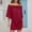 X-52Wine, variant on YMNXA Womens Summer Dress Short Sleeve Off Shoulder Solid Color Comfortable Stylish Mini Dresses For Everyday Wear,Black,L