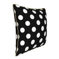 thumbnail image 2 of Kll Black And White Polka Dot Decorative Throw Pillow Covers Velvet Soft For Couch Sofa Bedroom Living Room Outdoor -16"X16", 2 of 8