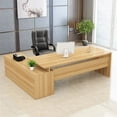 thumbnail image 3 of Executive Corner Office Desk L Shaped Shelf Standing Reception Computer Desks Storage European Mesa Escritorio Modern Furniture My Lux Decor Round, 3 of 22