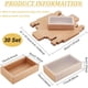 thumbnail image 2 of Paquete de 30 cajas rectangulares de cartón kraft marrón, de 6x3x1,5 pulgadas, con ventanas de PVC esmerilado para bombones, jabones artesanales y muestras de cosméticos., 2 of 7