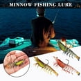 thumbnail image 2 of Luminous shrimp Bait Lure Artificial Soft Hook Prawn Bait Fluorescent 1pcs M9I, 2 of 8