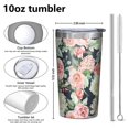 thumbnail image 4 of Pioneer Flower 10oz Tumblers Stainless Steel Tumbler with Lid and Straw,Vacuum Insulated Double Wall Travel Tumbler Cups with Cleaning Brush for Coffee, Tea, 4 of 4