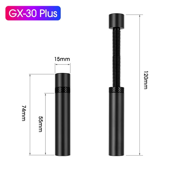 Graphics Card GPU Holder GX-30 Mini/Plus Telescopic Rotating Vertical Stand Holder Video Card Sag Bracket PC Case Accessories Plus-Black