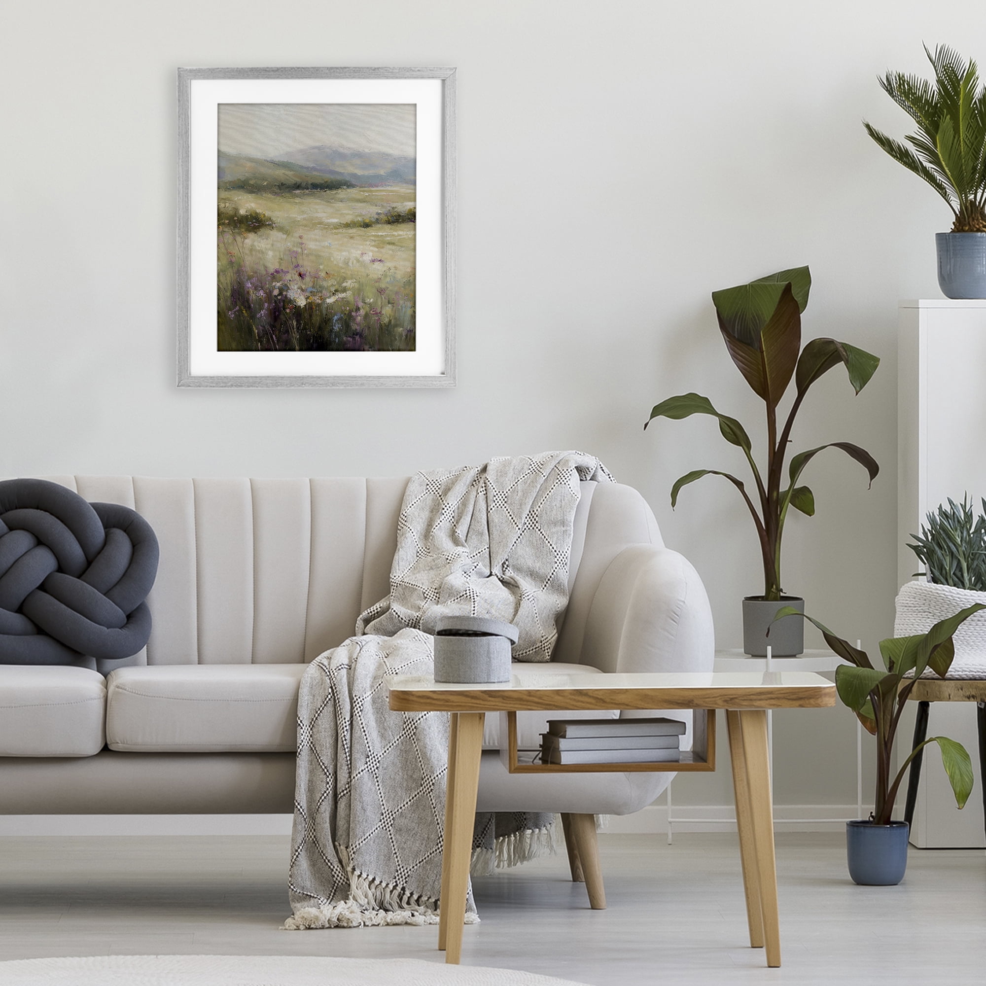Stupell Industries Fields Of Serenity Gray Framed Print Under Glass, design by Svetlana Aleynikova