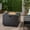 Dark Gray, variant on Harper & Bright Designs Outdoor Iron Propane Fire Pit with 50, 000 BTU, Patio Square Gas-burning Fire Pit with a Built-In Space for Tank, 31 inch, Brown
