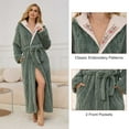 thumbnail image 4 of Robes for Women, PUTUO Hooded Womens Robes, Plush Soft Fluffy Long Robe, Comfy Spa Nightgown Housecoat with Side Pocket, Winter Warm Sleepwear Gift for Women, 4 of 9