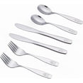 thumbnail image 5 of Exzact Children Flatware 6pcs Stainless Steel Silverware Set - Engraved Dog Cat Bunny Design, 5 of 8