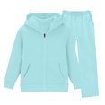 thumbnail image 2 of Angala 2 Piece Outfits For Girls Hooded Long Sleeve Sweatshirt With Wide Leg Pants Set Girls Autumn Daily Wear Clothes, 2 of 7