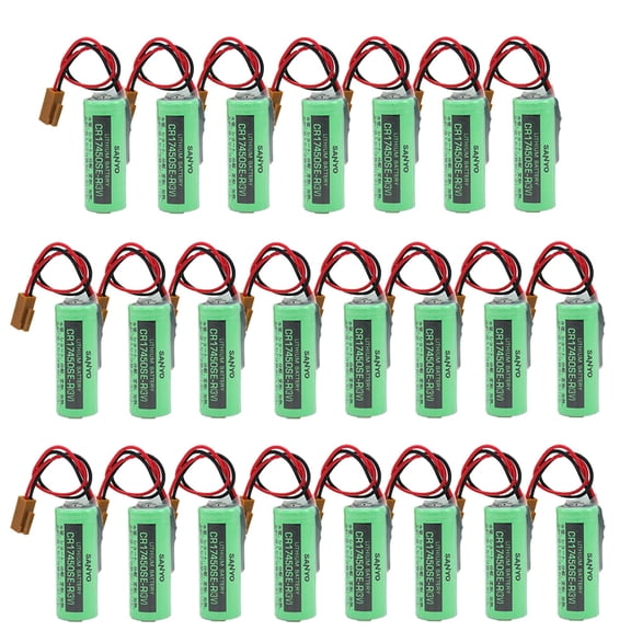 (25-Pack) 2500mah CR17450SE-R 3V PLC Battery Non-Rechargeable for A98L-0031-0012 CNC System Special Electronic Equipment