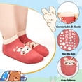 thumbnail image 3 of Toddler Non Slip Socks Baby Grip Socks 6 Pairs Toddler Ankle Socks with Grip Cute Animal Cartoon Anti Skid Socks for 0-5 Years Baby Boys Girls, 3 of 5