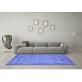 thumbnail image 3 of Ahgly Company Indoor Rectangle Oriental Blue Industrial Area Rugs, 8' x 10', 3 of 4