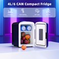 thumbnail image 2 of Mini refrigerador Antarctic Star de 4 L portátil con luz LED, 2 of 7