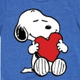 thumbnail image 3 of Peanuts - Snoopy Valentine's Hugging Heart  - Toddler And Youth Short Sleeve Graphic T-Shirt, 3 of 6