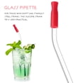 thumbnail image 4 of 8Pcs Clear Glass Reusable Drinking Straws with 2 Cleaning Brushes and 50 Silicone Tips for Tea Cocktails, 4 of 6