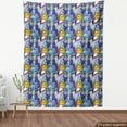 thumbnail image 4 of Ambesonne Esoteric Fabric by the Yard Upholstery, Spooky Moon and Sun Print, 1 Yard, Violet Blue Pale Sky Blue, 4 of 5