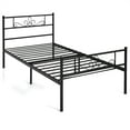 thumbnail image 1 of Costway Twin Metal Platform Bed Frame with Headboard and Footboard No Box Spring Needed, 1 of 9