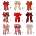 thumbnail image 4 of 5Pcs Red Plaid Bow for Christmas Tree Decorations or Home Decorations 9.5*4.5inch, 4 of 5