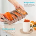 thumbnail image 2 of Silicone Freezer Tray With Lid 2Pack-Brown Food Molds For Soup Sauce Broth Leftovers Ice Cubes, 2 of 7