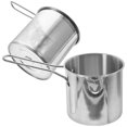 thumbnail image 2 of 1 Set of Stainless Steel Frying Pot Small Frying Basket Food Frying Basket Pot Kitchen Frying Kit, 2 of 9
