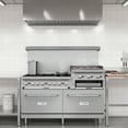 thumbnail image 6 of 60 in. Commercial LP Range with 24 in. Griddle and Broiler in Stainless-Steel (KM-CRGB60-LP), 6 of 11