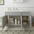 thumbnail image 2 of 45" Freestanding Bathroom Vanity Cabinet without Top in Gray, 2 of 6