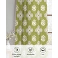 thumbnail image 6 of Sage Green Floral Sheer Curtains 84 Inch Length 2 Panels Set for Living Room/Bedroom, Spring Flowers Modern Abstract Art Farmhouse Kitchen Curtains Grommet Curtains Window Treatments 42"x84"x2, 6 of 7